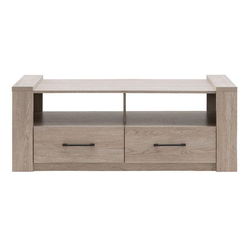 Archibald Floor Shelf Coffee Table with Storage