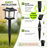 12 Pack Waterproof Auto On/Off Solar Pathway Lights for Your Garden, Landscape, Path, Yard, Patio, Driveway,Walkway Decor, Black-133070343