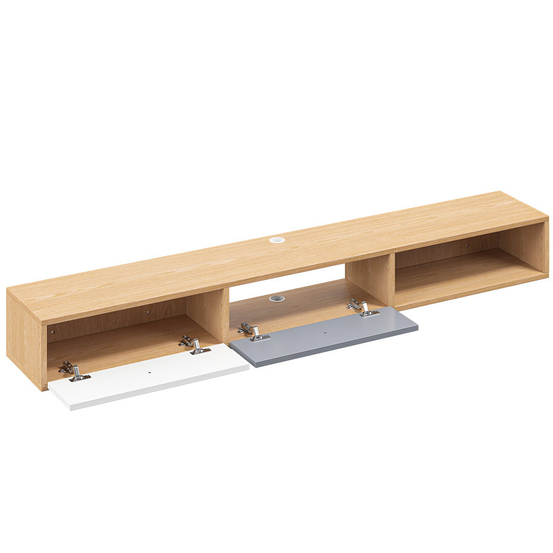 Meuble télé 47 po avec meuble télé flottant, H 7,9 po x L 47 po x l 9,4 po