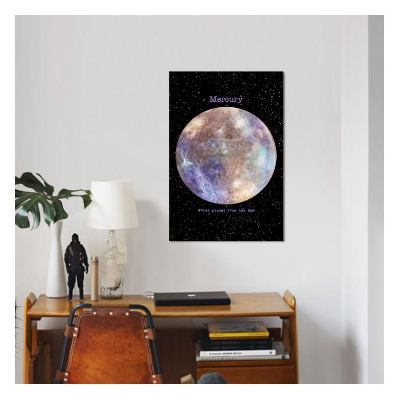 «Mercury», impression sur toile, H 40 po x l 26 po x P 1,5 po, Pas de tapis, Toile tendue