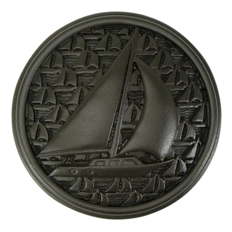 YACHT CLUB SAILBOAT KNOB, Bronze
