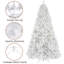 Sapin de Noël artificiel articulé multicolore avec base pliable-306505304-306505309