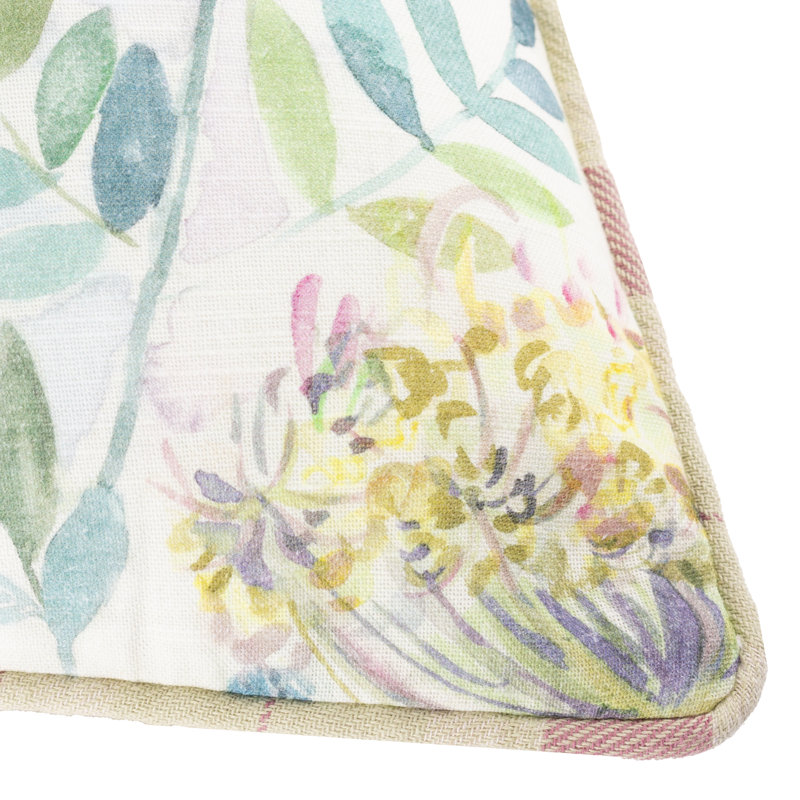 Morning Chorus Indoor / Outdoor Floral Square Cushion