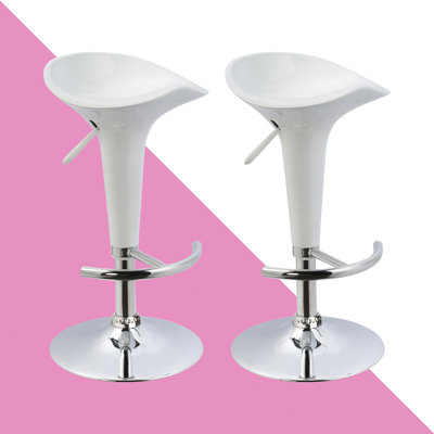 Gibbons Swivel Adjustable Height Counter Stool with Metal Frame