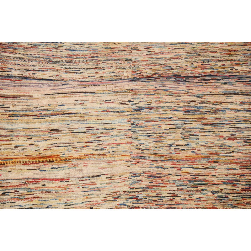 Tapis en laine à motif abstrait Gabbeh