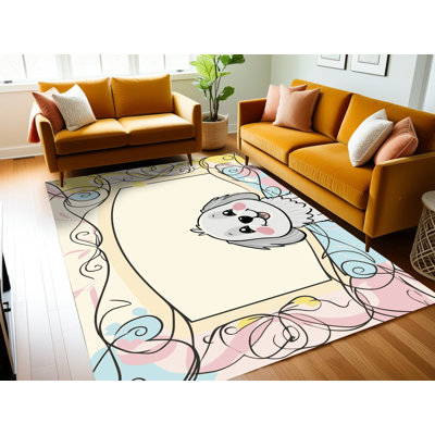 Tapis pour enfants mignons lavables Dakota Fields