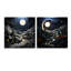 Paysage avec grange au clair de lune II - ensemble de 2 peintures murales en acrylique-103928718