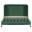 Queen Murphy Bed with Large Drawers,Green