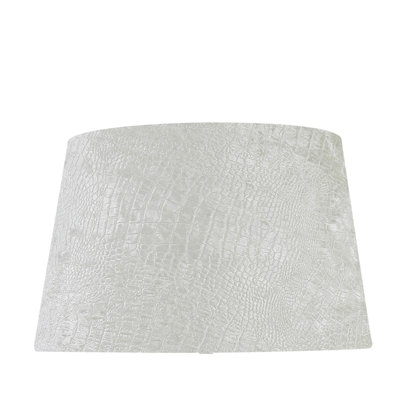 Echols Velvet Empire Lamp Shade in White