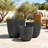 3-Piece Crackle Stone Texture MGO Planter Set with Drainage Holes for Patio Garden Balcony Indoor Outdoor-1788305617