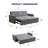Grey Upholstered Sleeper Sofa Bed
