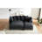 83" Sectional With Hidden Storage, Movable As Bed Or Extension, Side Pockets, Ergonomic , And Six Decorative Throw Pillows For Living Space L-Shaped In Black Storage Feature, Multiple Functions,-1163592273