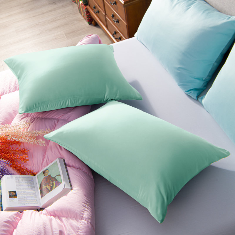 Microfiber - Set of 2, King Pillowcase, Cyan