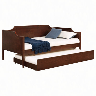 Cherry Wood Daybed With Trundle