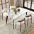 Juvan Modern Upholstered Rubber Wood Faux Leather Dining Chair(Set Of 4)-1593016449-1593016451
