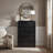 Curved Edge 31.5" Width MDF 5-Drawer Dresser Storage Accent Chest-2142698579