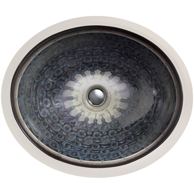 Ceramic Oval Undermount Bathroom Sink