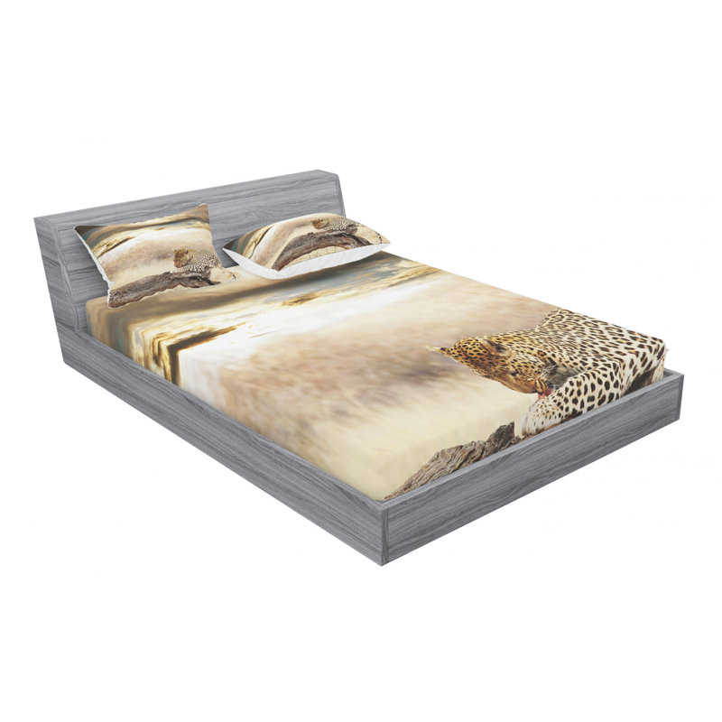 Microfiber Sheet Set, Queen Sheet Set with Fitted Sheet