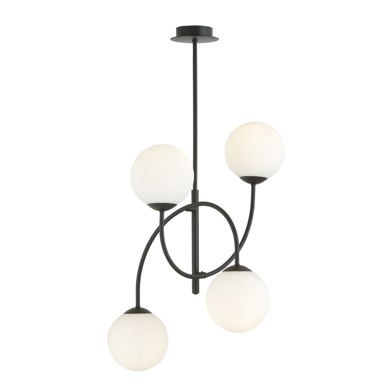Averell 4 - Light Geometric Chandelier, White