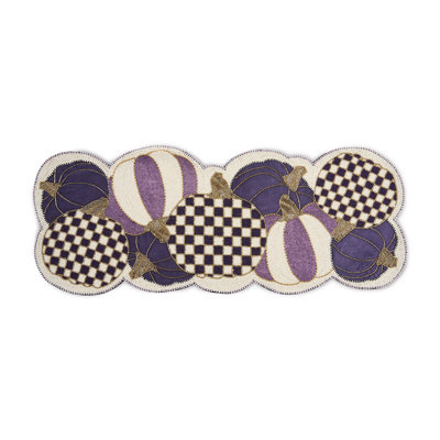 Violet Pumpkins Table Runner