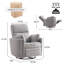 Fauteuil inclinable électrique de luxe à bascule pivotant avec coussin réglable pour un confort ultime-1396570731