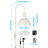 26" Modern Plug-In Wall Sconce with Metal Dome Shade, E26 Base, Easy Installation, Indoor Wall Light, Ivory-856262937