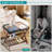 Folding Wood Luggage Rack with Shelf-110396353-111608821