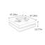 Table basse carrée sur pied avec plateau-671814202-671814149-671814148