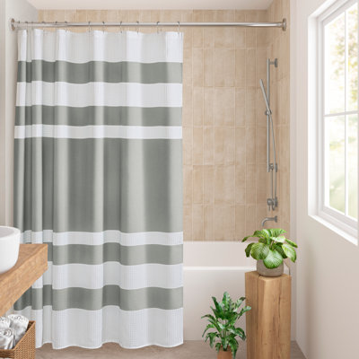 Rideau de douche spa gaufré avec traitement 3M
