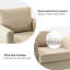 Fauteuil club en velours Gillette-107593887