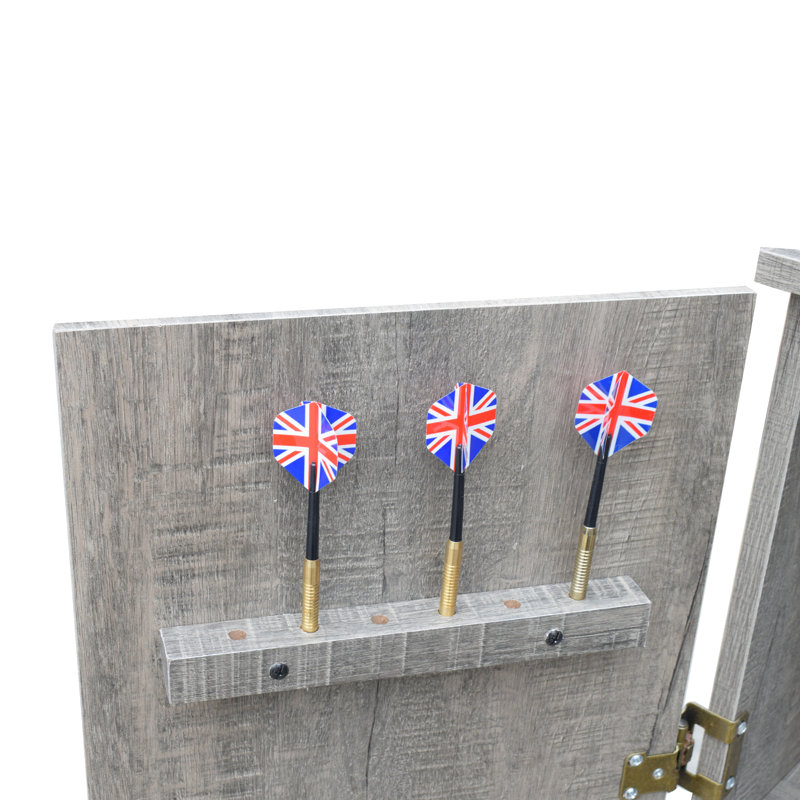 Westwood Driftwood Free-Standing Dartboard Cabinet Set