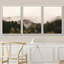 «Misty Forest Landscape Brown Mountain Nature Decor», reproduction de photo sur toile 3 pièces-119405869-90847357