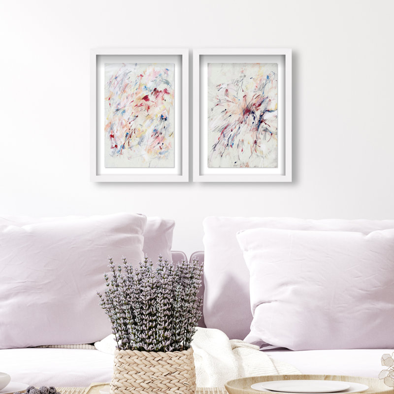 Feels Like Love Set Set by Oliver Gal, 111"H x 75"W, White Shadowbox