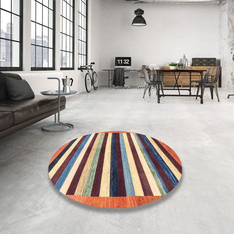 Tapis abstrait moderne 1547, Rond 7 pi