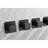 Matt Black Volume Control Mechanism - 3/4" Cast Metal, Adjustable Brass Handle, Rust- Metal Black, Rust-