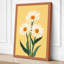 Golden Daisy Trio Botanical - Wrapped Canvas-1804659460-1804659461