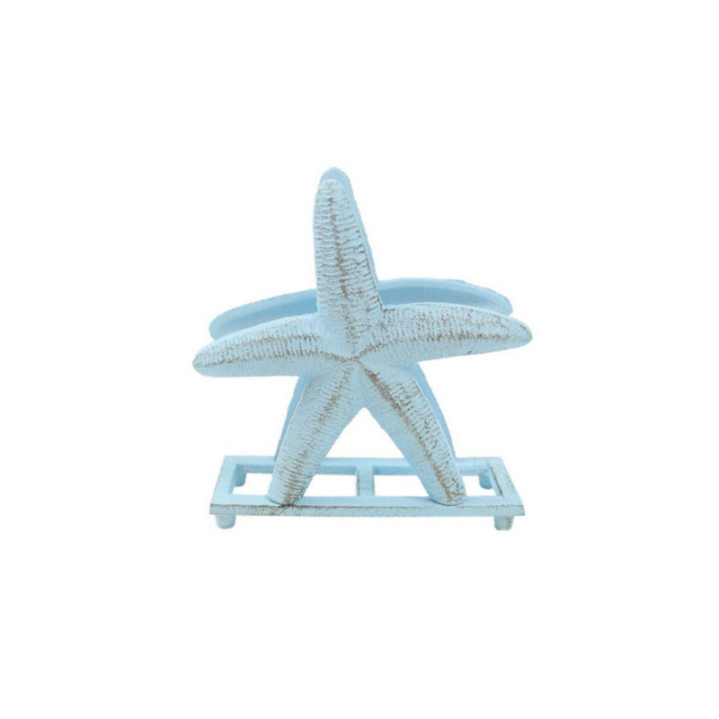 Porte-serviettes debout étoile de mer, Bleu pâle