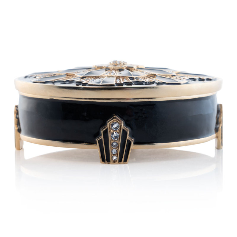 Art Deco Collection Pewter Decorative Box