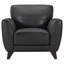 Fauteuil en cuir véritable d'une largeur de 39,38 po Caloundra-50033539