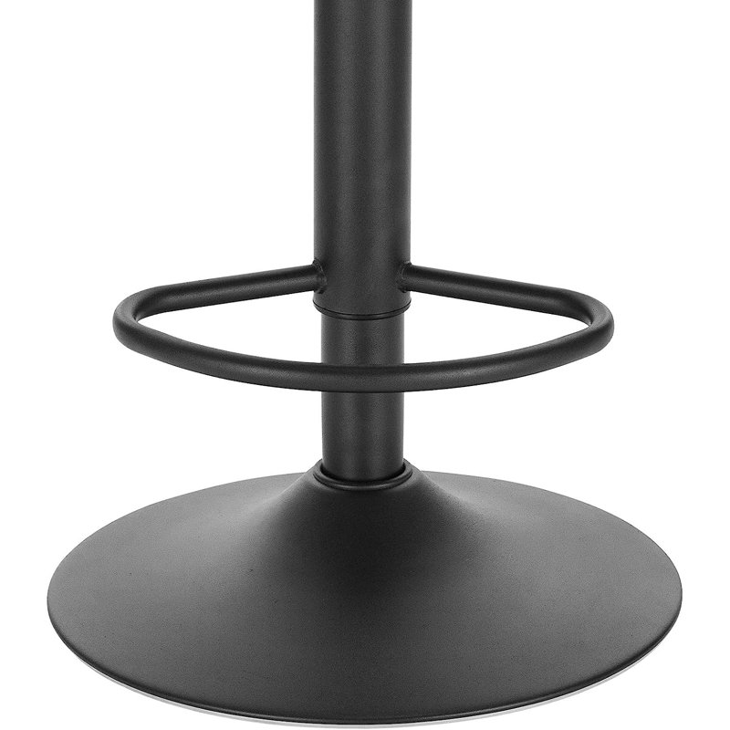 Iesha Swivel Upholstered Adjustable Height Counter Stool with Metal Frame, Grey