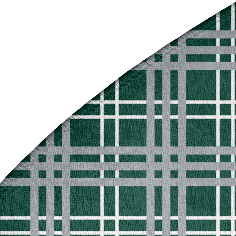 Plaid Indoor Rug, Round 5'