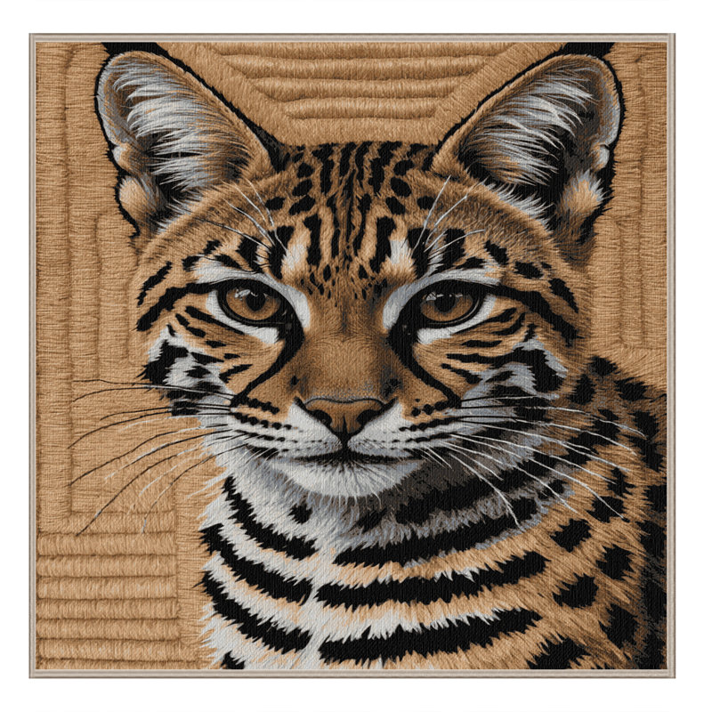  Tapis lavable de la faune sauvage d'Afrique, Carré 6 pi