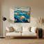 Art mural bleu nautique-1058077211