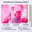 Fuchsia et nuages liquides roses - ensemble d'art mural sur toile moderne encadré de 3-602397028-602397027