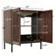 Meuble-lavabo de salle de bain avec lavabo en céramique