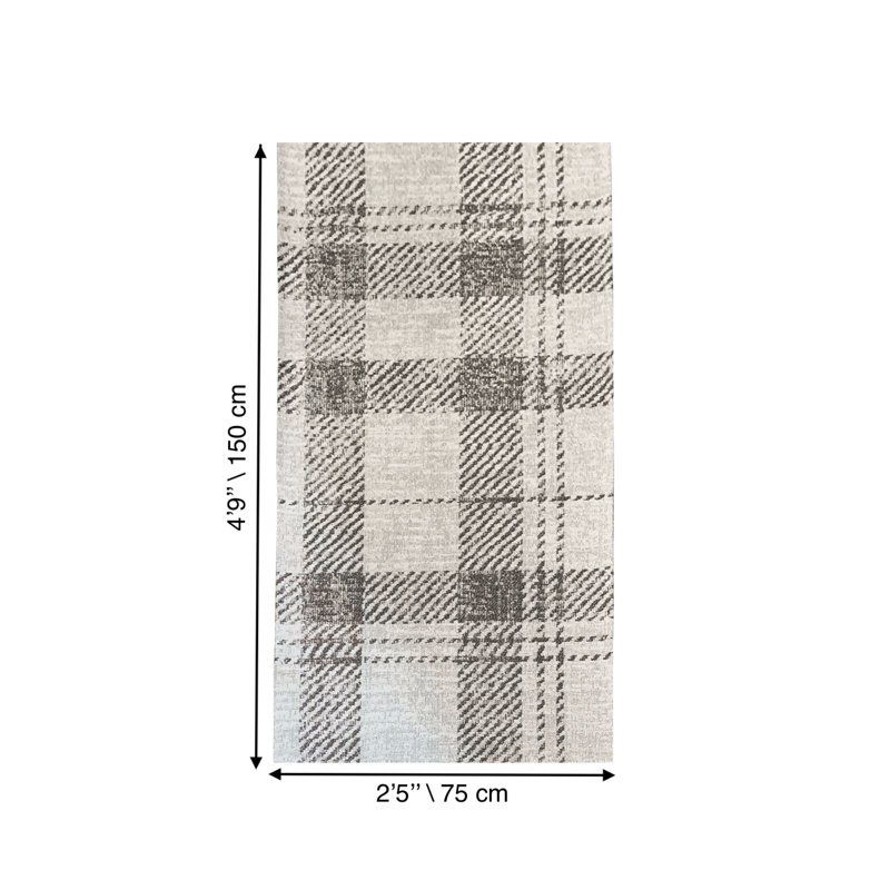 Tapis Tiffa avec envers antidérapant, Tapis de couloir 2 pi 5 po x 4 pi 11 po
