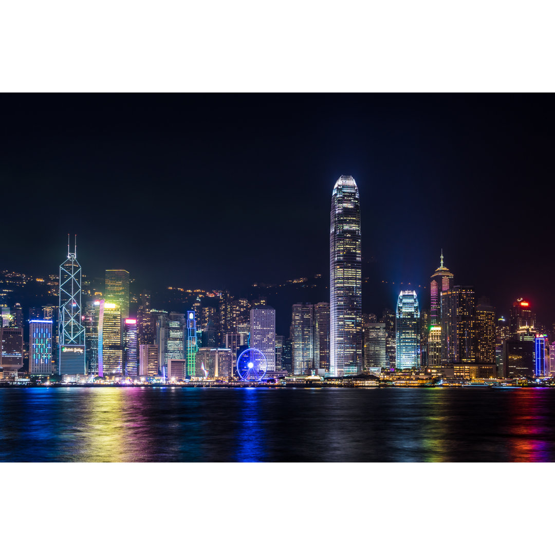 Victoria Harbour in Hongkong - Kunstdrucke auf Leinwand