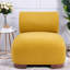 Chaises d'appoint adaptées aux animaux de compagnie, chaise spacieuse moderne en polyester jaune pour la maison