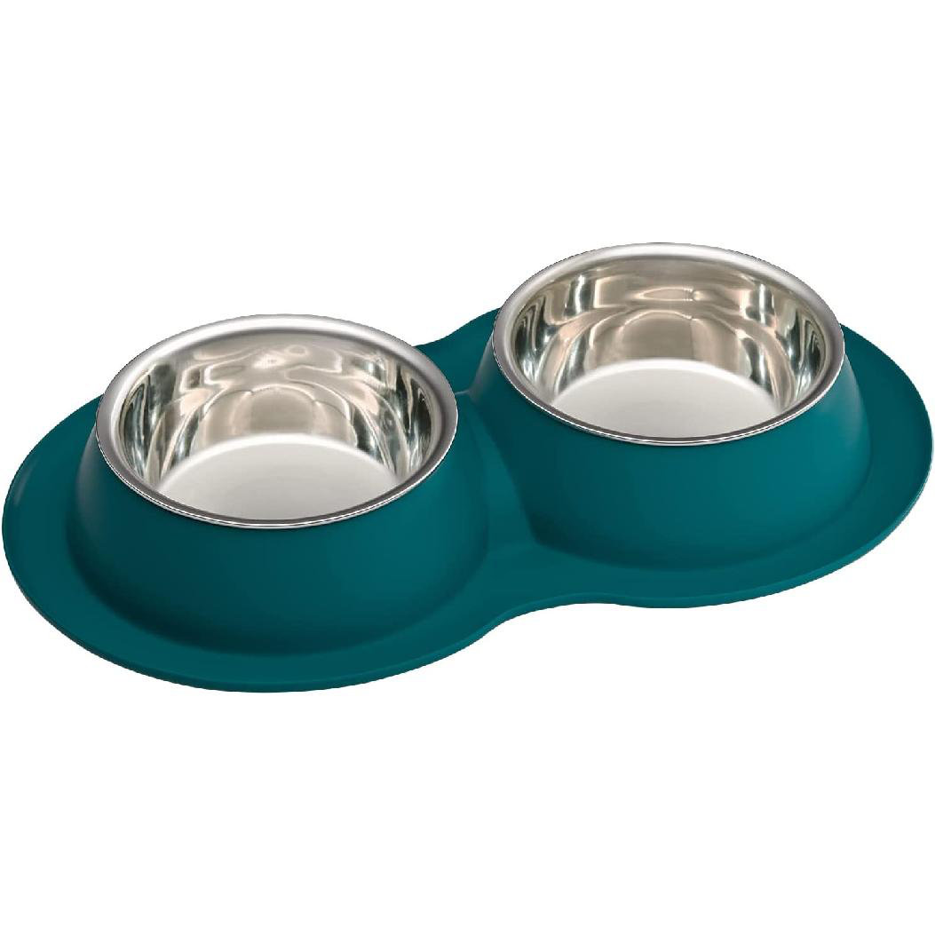 Tucker Murphy Pet™ Dog Bowls For Large DogsDog Water Bowl Cat Feeding &  Watering Supplies 2 Stainless Steel With No Spill Non-Skid Silicone Rubber  Raised Food Catcher Mat For Dog Bowls Medium