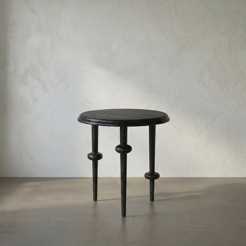 Foster Solid Wood End Table, Black Walnut